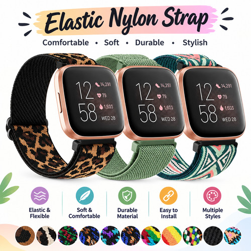 Elastic nylon strap - nylon,